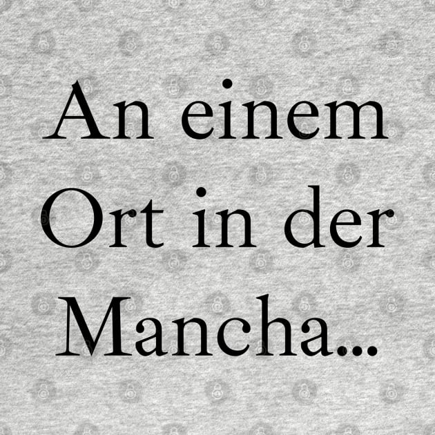 An einem Ort in der Mancha (schwarz), Ibarra Real Schriftart by PabloDeChenez